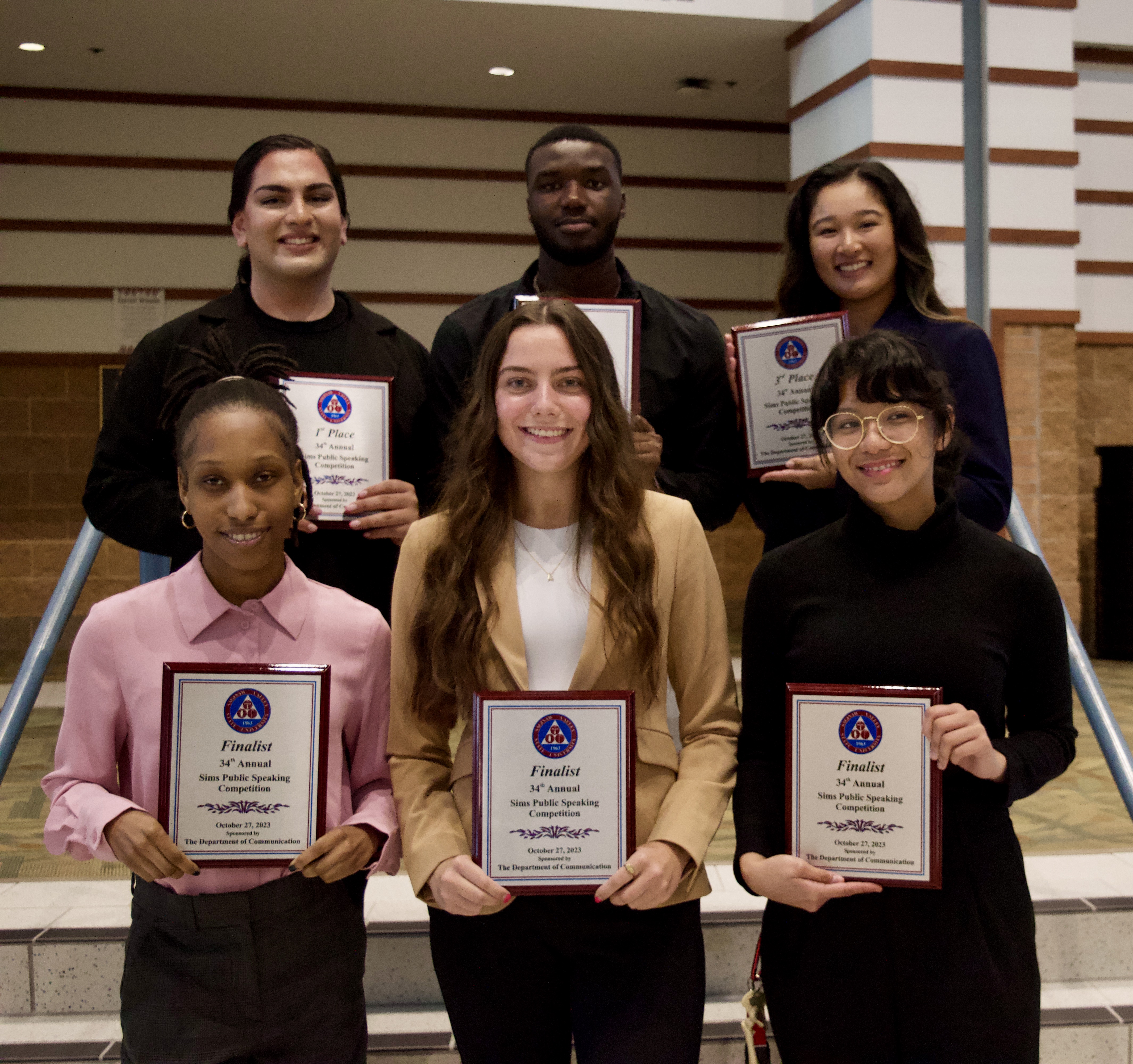 Sims Public speaking contest finalists